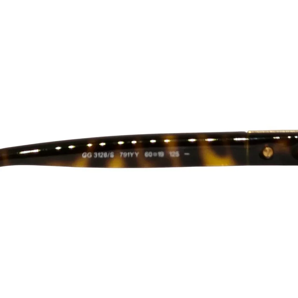 Gucci GG 3128/S Tortoiseshell Brown Gradient Sunglasses Made in Italy 60-19 - Picture 9 of 10